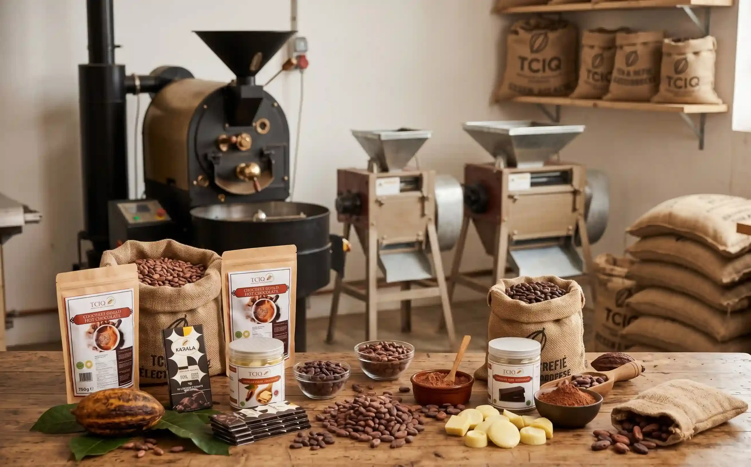 Ingrédients cacao bruts