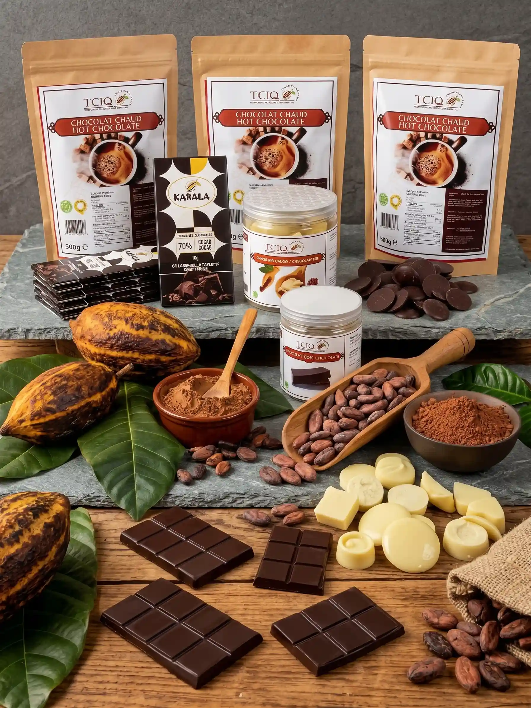 Ingrédients cacao pur d'exception - Transformation Cacao Ivoire Québec